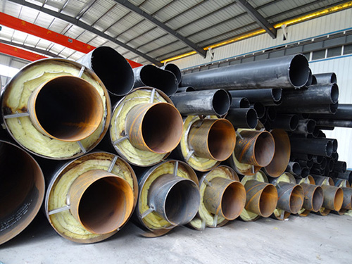 Prefabricated buried steel sleeve steel insulation pipe