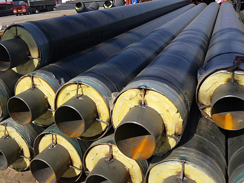 Steel sleeve steel insulation pipe