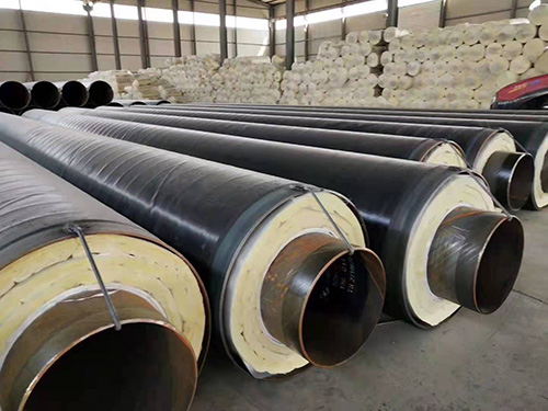 Steel sleeve steel steam buried insulation pipe