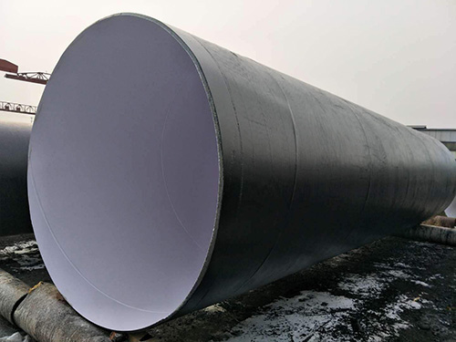 Large caliber reinforced epoxy coal tar anti-corrosion steel pipe